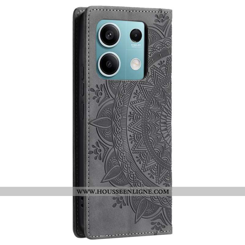 Flip Cover Xiaomi Redmi Note 13 5G Motif Mandala