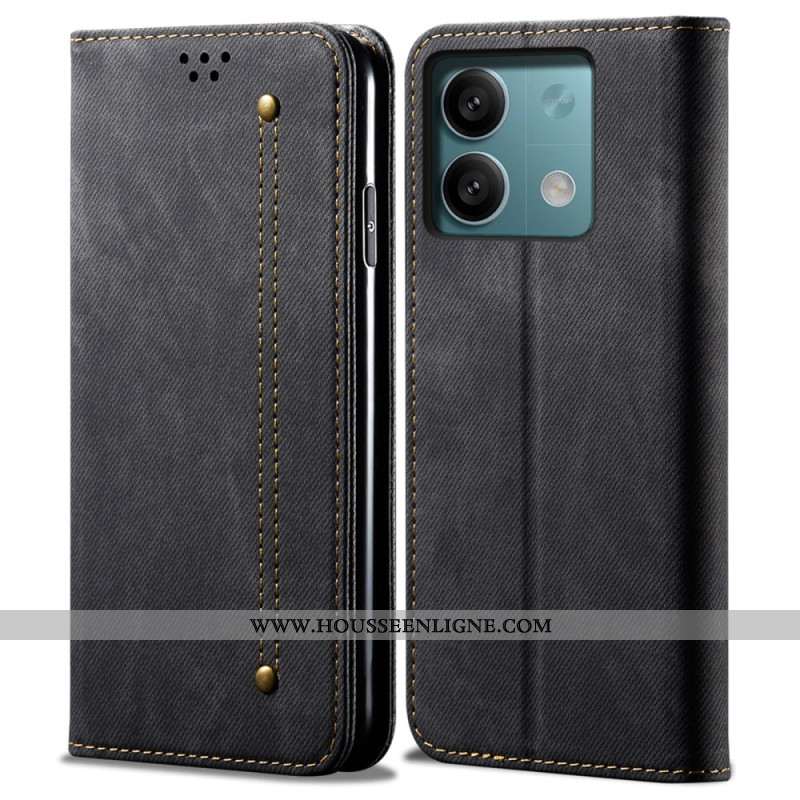 Flip Cover Xiaomi Redmi Note 13 5G Tissu Jeanns