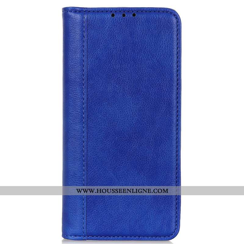 Flip Cover Xiaomi Redmi Note 13 Pro 4G / Poco M6 Pro 4G Cuir Fendu