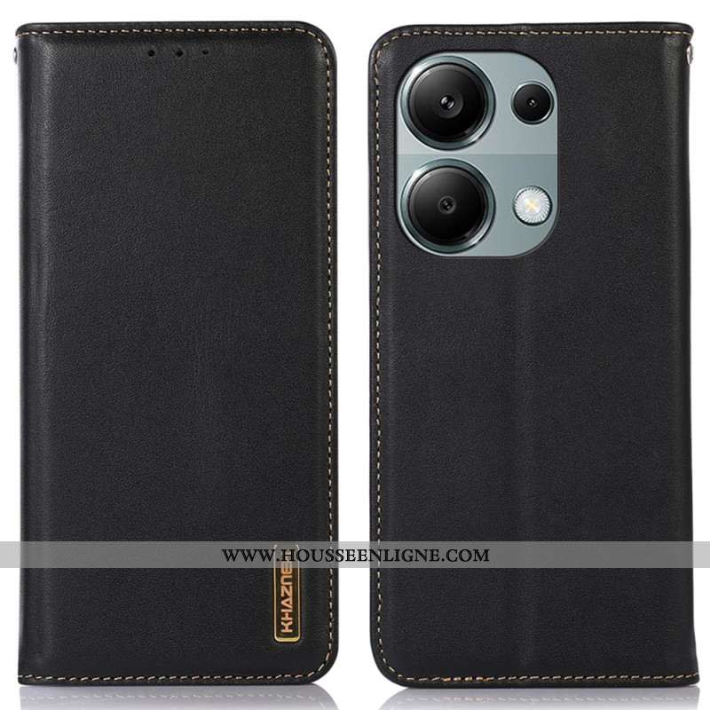 Flip Cover Xiaomi Redmi Note 13 Pro 4G / Poco M6 Pro 4G Cuir KHAZNEH