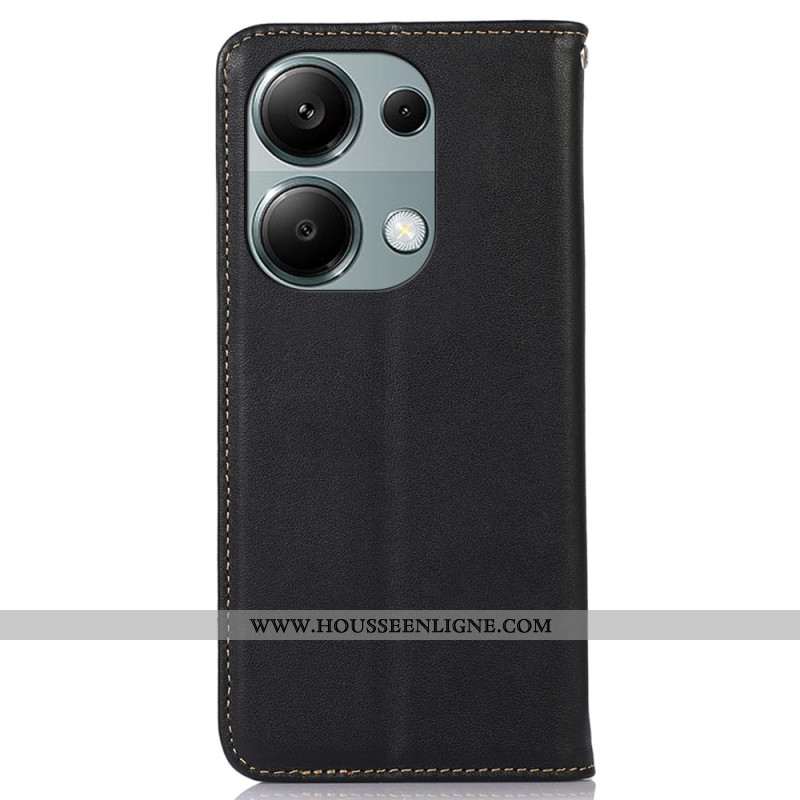 Flip Cover Xiaomi Redmi Note 13 Pro 4G / Poco M6 Pro 4G Cuir KHAZNEH