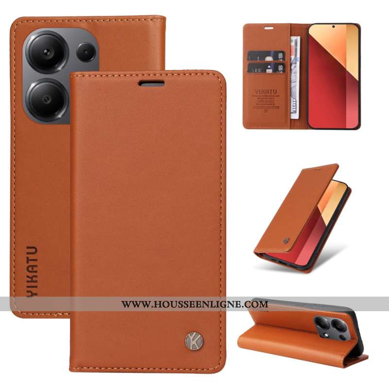 Flip Cover Xiaomi Redmi Note 13 Pro 4G / Poco M6 Pro 4G Magnétique YIKATU