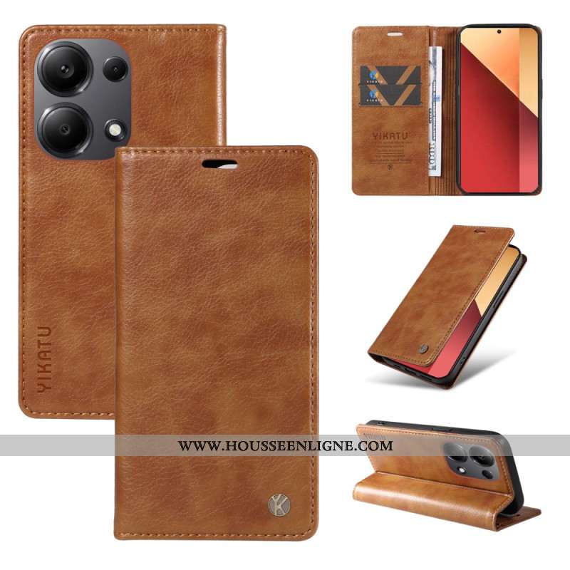 Flip Cover Xiaomi Redmi Note 13 Pro 4G / Poco M6 Pro 4G Vintage YIKATU