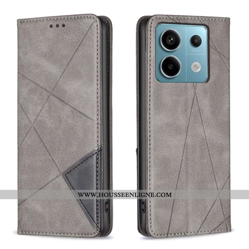 Flip Cover Xiaomi Redmi Note 13 Pro 5G / Poco X6 5G Motifs Géométriques