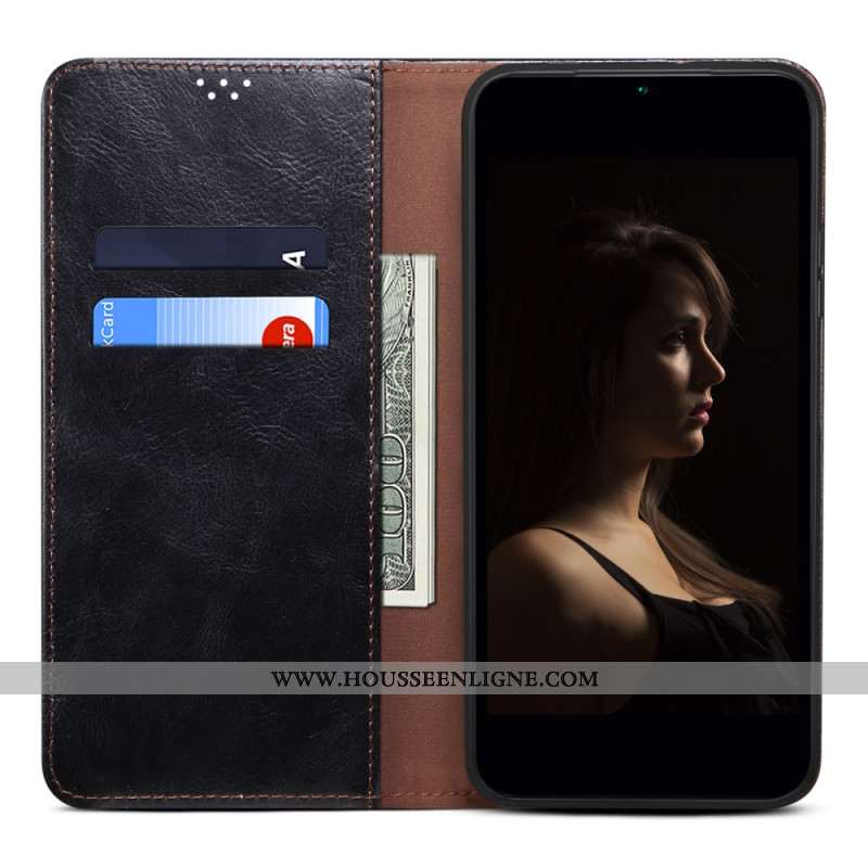 Flip Cover Xiaomi Redmi Note 13 Pro 5G / Poco X6 5G Simili Cuir Ciré