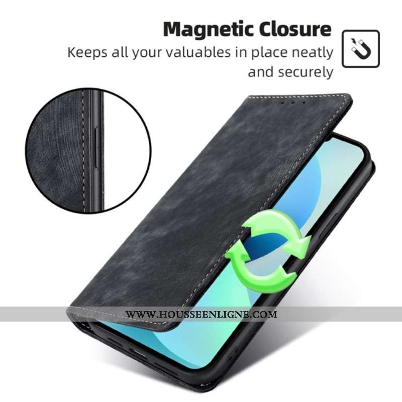 Flip Cover Xiaomi Redmi Note 13 Pro 5G / Poco X6 5G Style Daim avec Blocage RFID