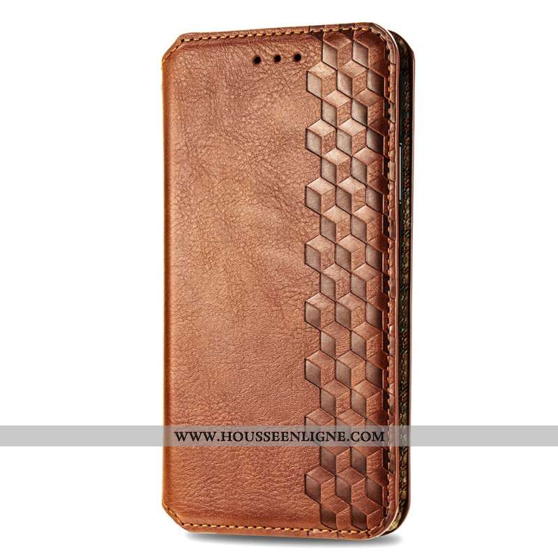 Flip Cover Xiaomi Redmi Note 13 Pro 5G / Poco X6 5G Vintage Losanges 3D