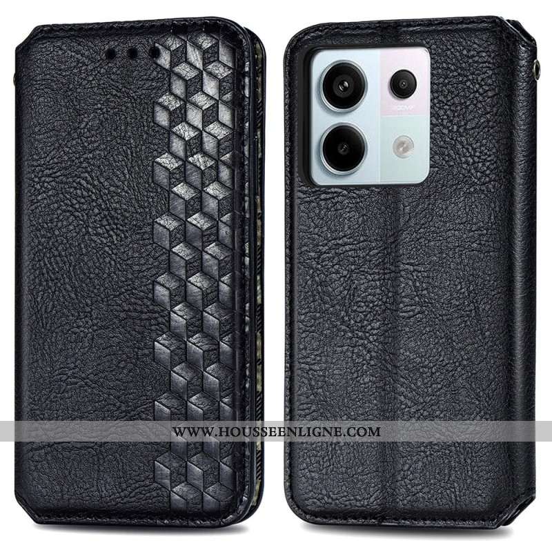 Flip Cover Xiaomi Redmi Note 13 Pro 5G / Poco X6 5G Vintage Losanges 3D