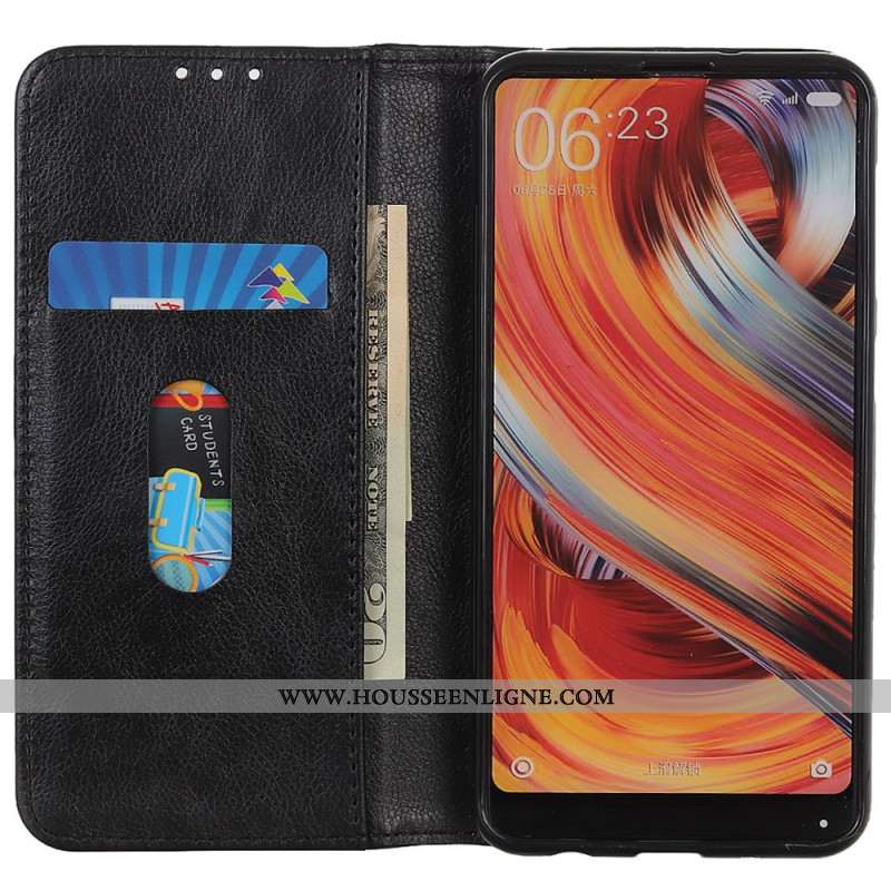 Flip Cover Xiaomi Redmi Note 13 Pro Plus 5G Cuir Fendu Rétro