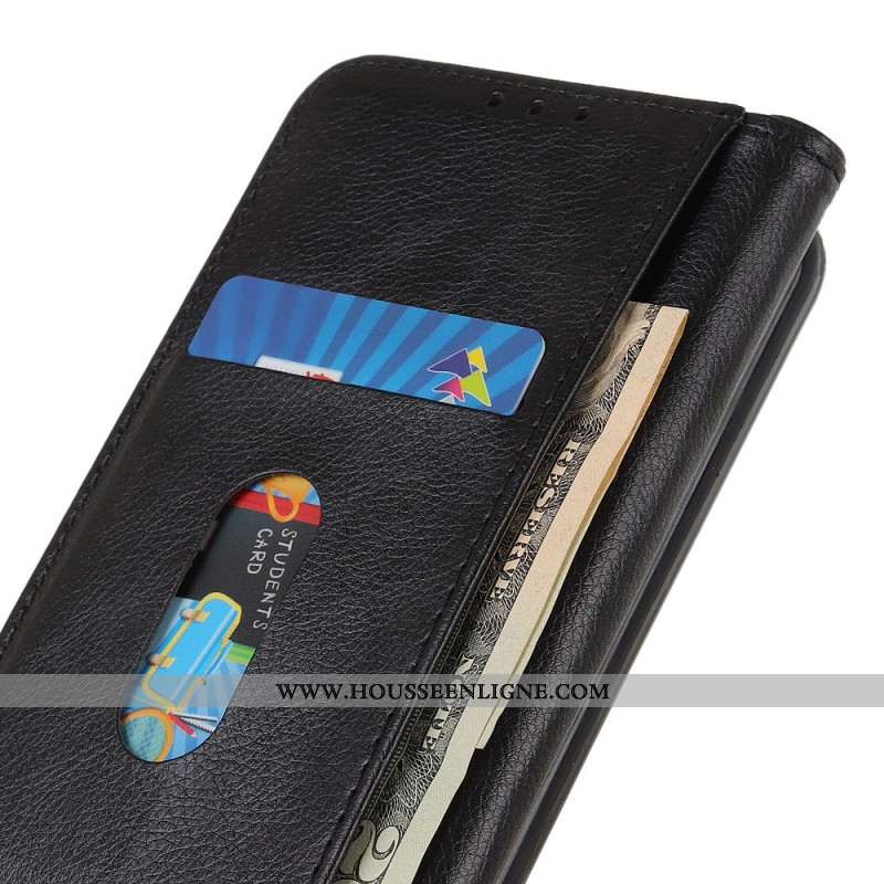 Flip Cover Xiaomi Redmi Note 13 Pro Plus 5G Cuir Fendu Rétro