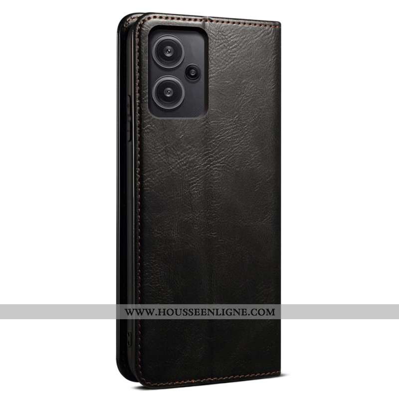 Flip Cover Xiaomi Redmi Note 13 Pro Plus 5G Simili Cuir Ciré