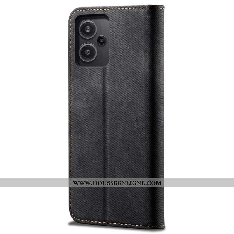 Flip Cover Xiaomi Redmi Note 13 Pro Plus 5G Tissu Jeans