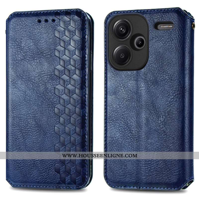 Flip Cover Xiaomi Redmi Note 13 Pro Plus 5G Vintage Motif Losange