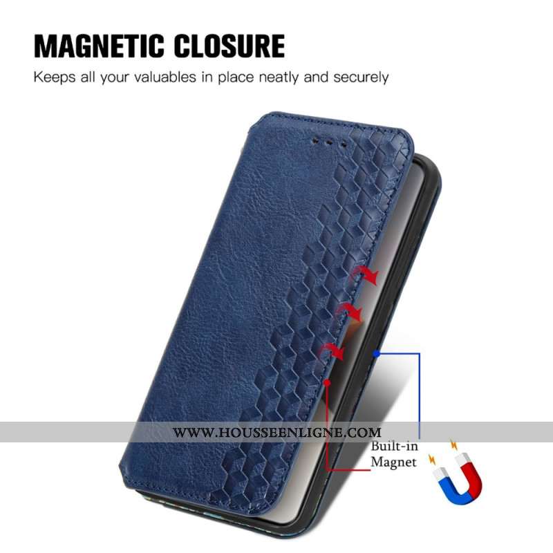 Flip Cover Xiaomi Redmi Note 13 Pro Plus 5G Vintage Motif Losange