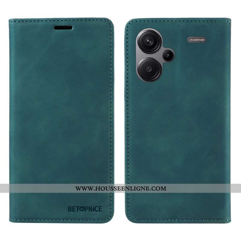 Flip Cover Xiaomi Redmi Note 13 Pro Plus 5G avec Blocage RFID BETOPNICE