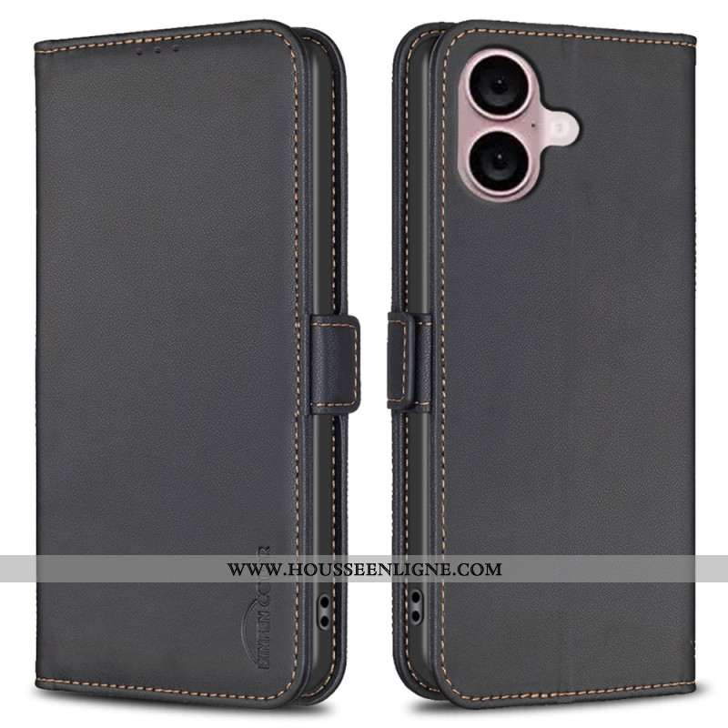 Flip Cover iPhone 16 Classique BINFEN COLOR