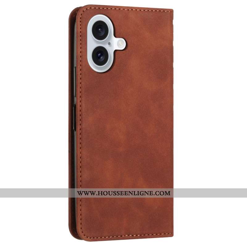 Flip Cover iPhone 16 Plus Motif Losanges