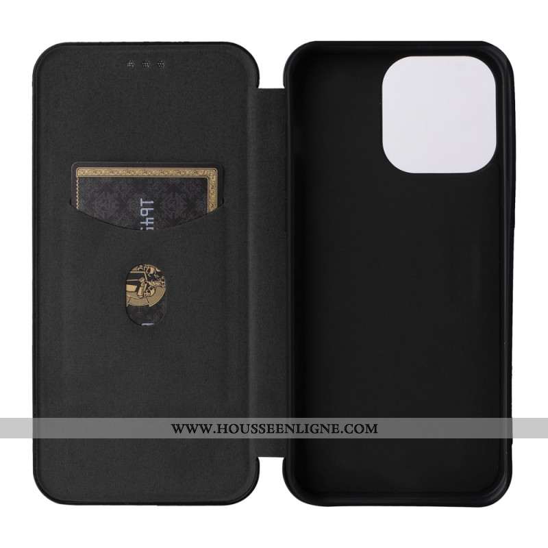 Flip Cover iPhone 16 Pro Max Fibre carbone