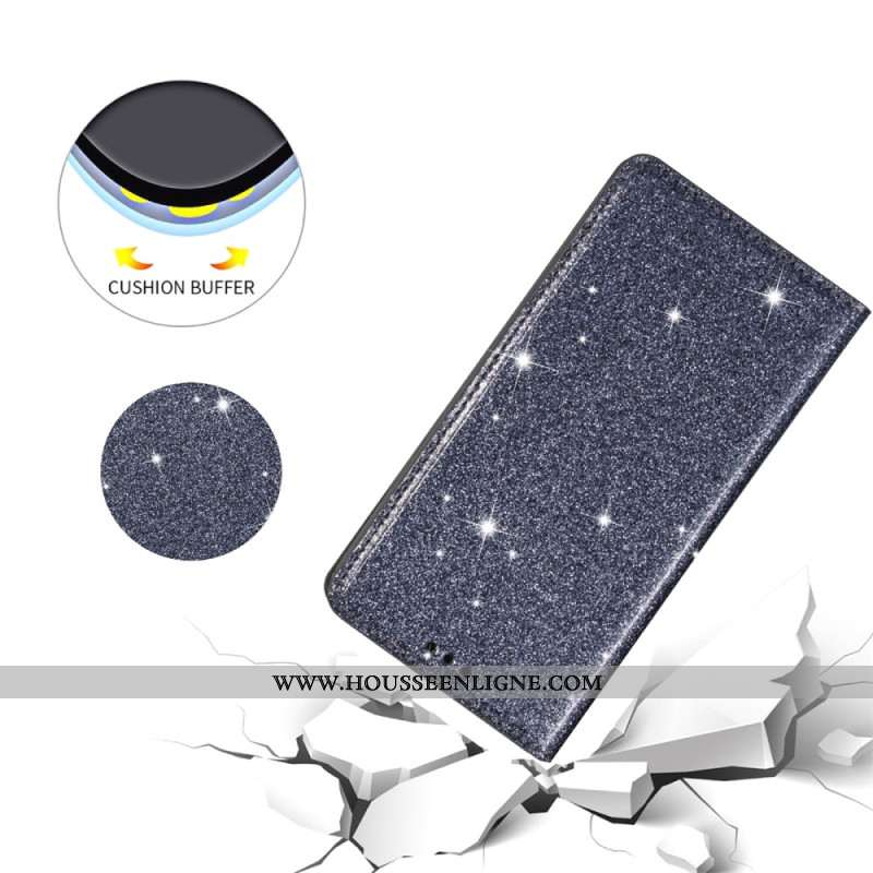 Flip Cover iPhone 16 Pro Paillettes