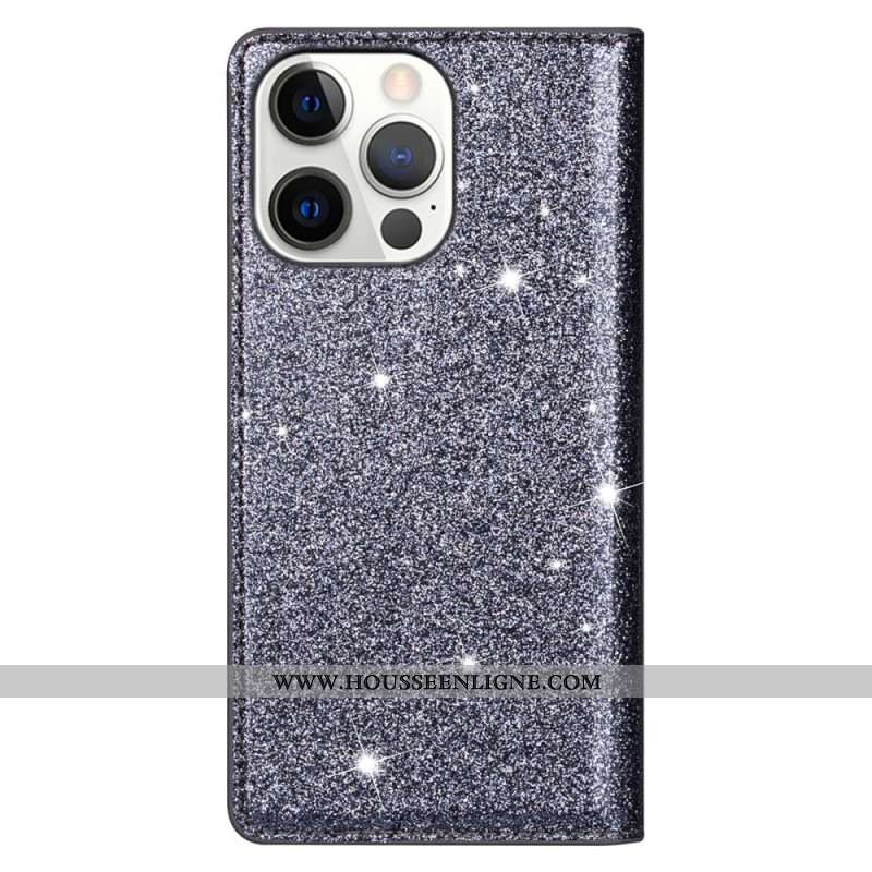 Flip Cover iPhone 16 Pro Paillettes