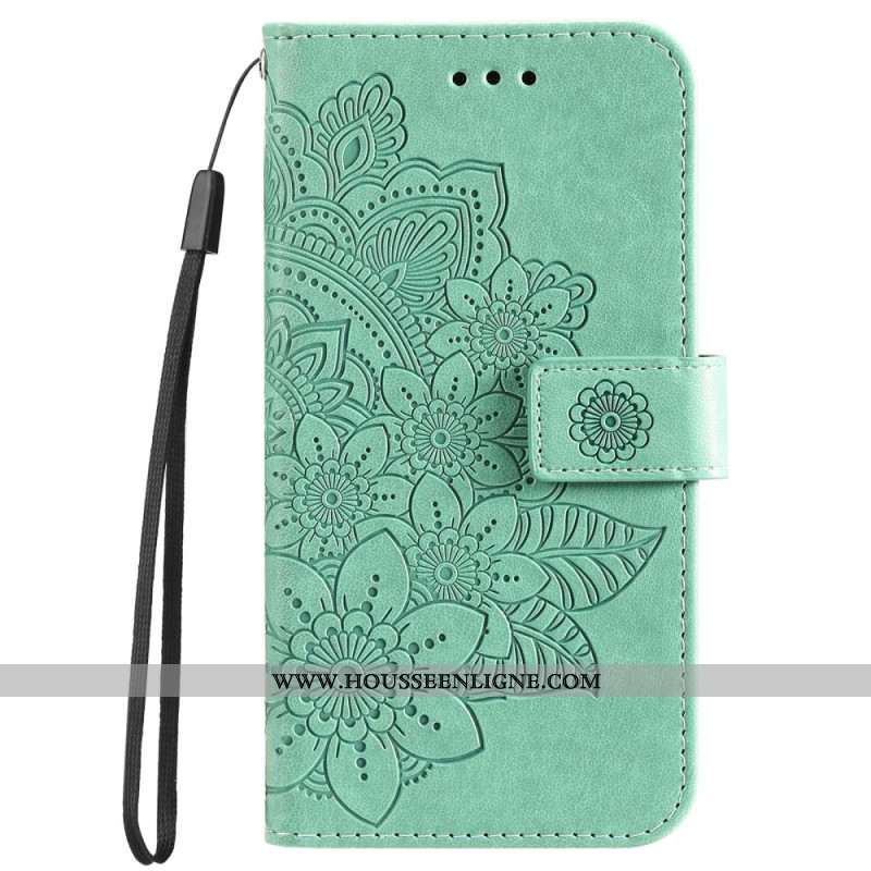 Housse Huawei Nova 12 SE Motif Floral à Lanière