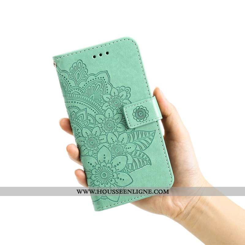 Housse Huawei Nova 12 SE Motif Floral à Lanière