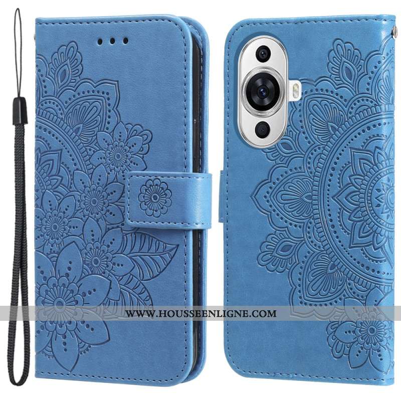 Housse Huawei Nova 12S Décor Mandala à Lanière