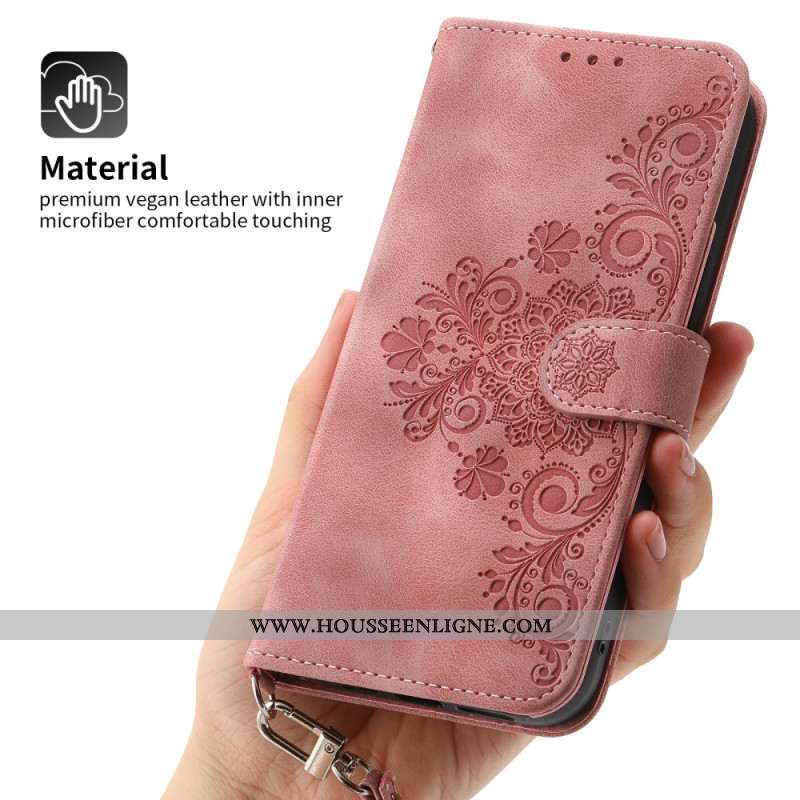 Housse Huawei Pura 70 Dentelle avec Lanière et Bandoulière