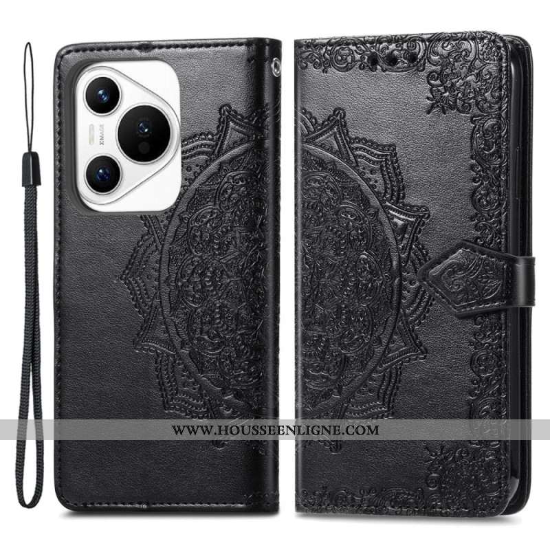 Housse Huawei Pura 70 Mandala Baroque à Lanière