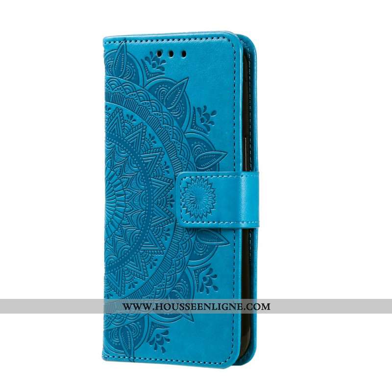 Housse OnePlus 12 5G Fleur Mandala avec Lanière