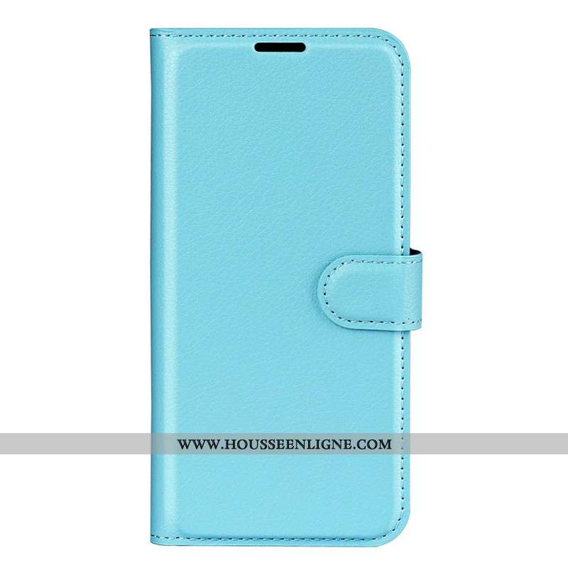 Housse OnePlus 12 5G Simili Cuir Litchi Classique