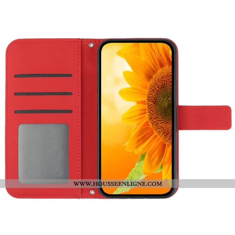 Housse OnePlus 12R 5G Tournesol à Bandoulière