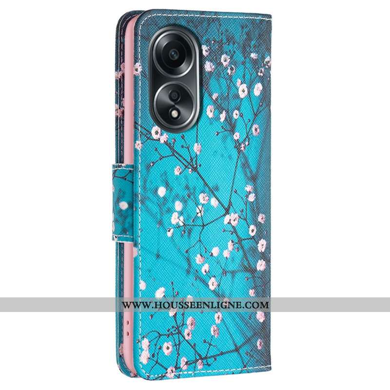 Housse Oppo A58 / A98 5G Fleurs de Prunier