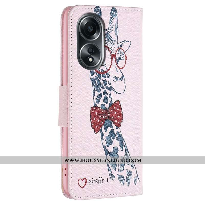 Housse Oppo A58 / A98 5G Girafe Intello