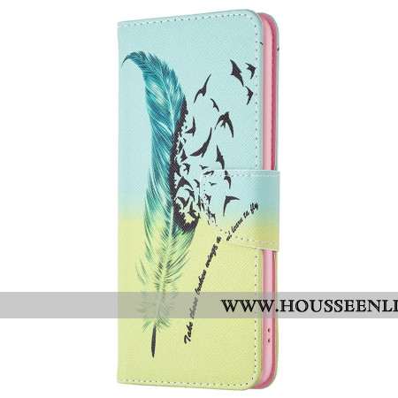 Housse Oppo A58 / A98 5G Plume et Oiseaux