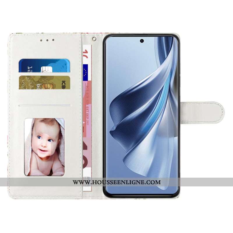 Housse Oppo A98 5G Attrape-Rêves Aquarelle à Lanière