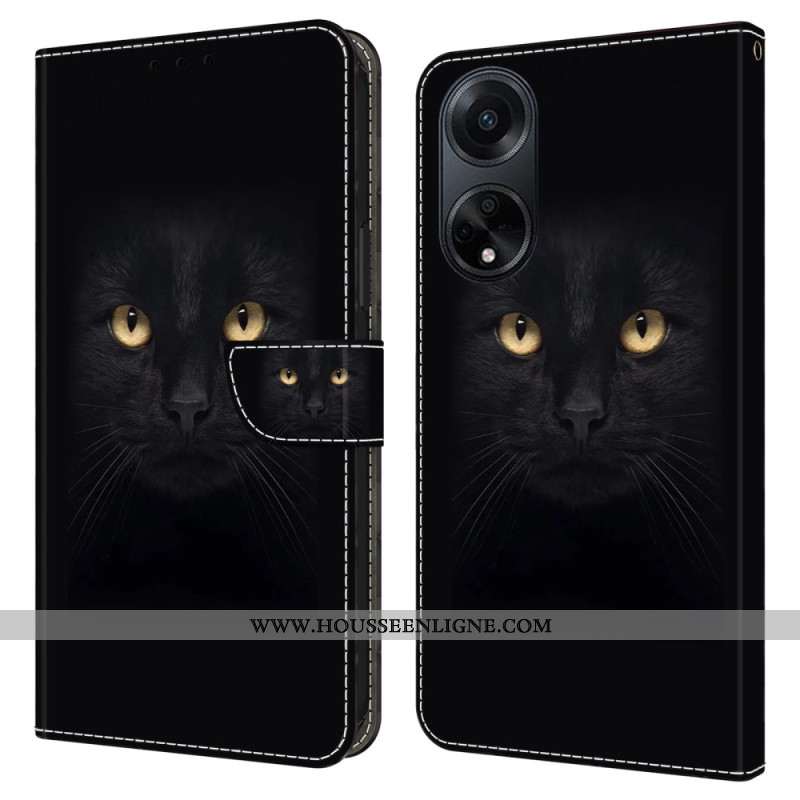 Housse Oppo A98 5G Chat Noir