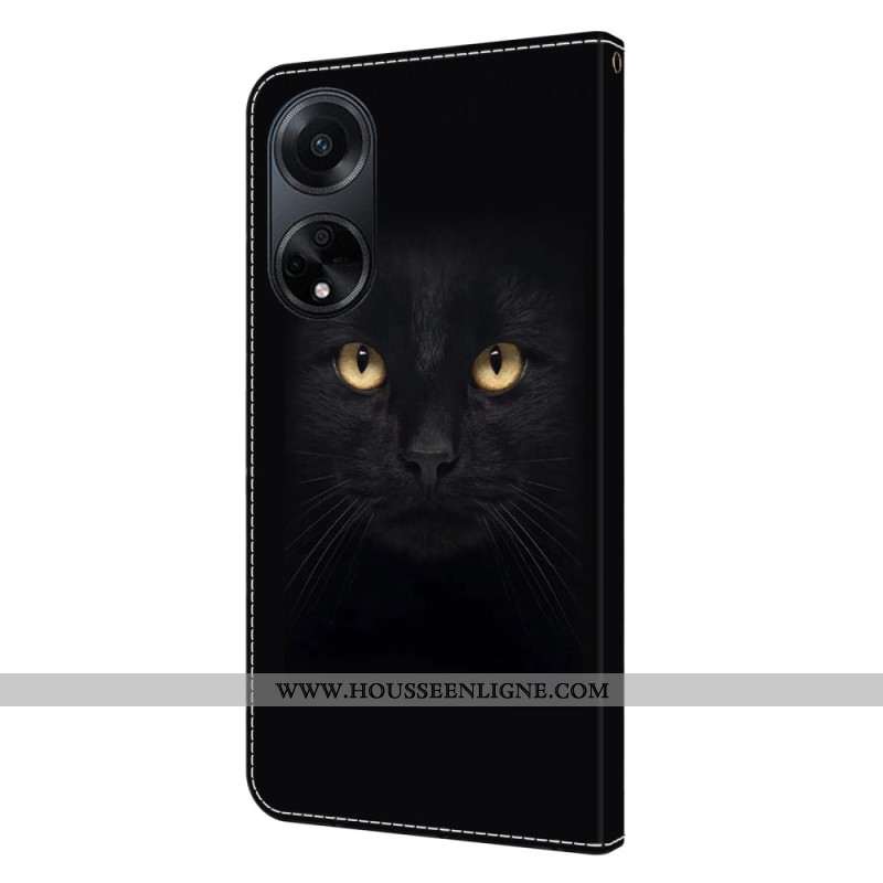 Housse Oppo A98 5G Chat Noir