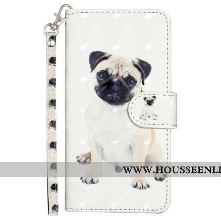 Housse Oppo A98 5G Chien à Lanière