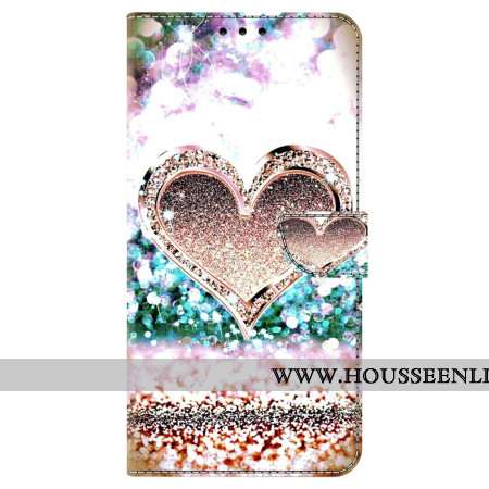 Housse Oppo A98 5G Coeur de Diamant Rose