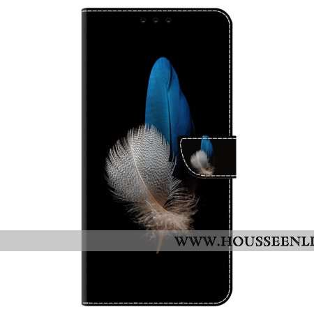 Housse Oppo A98 5G Deux Plumes