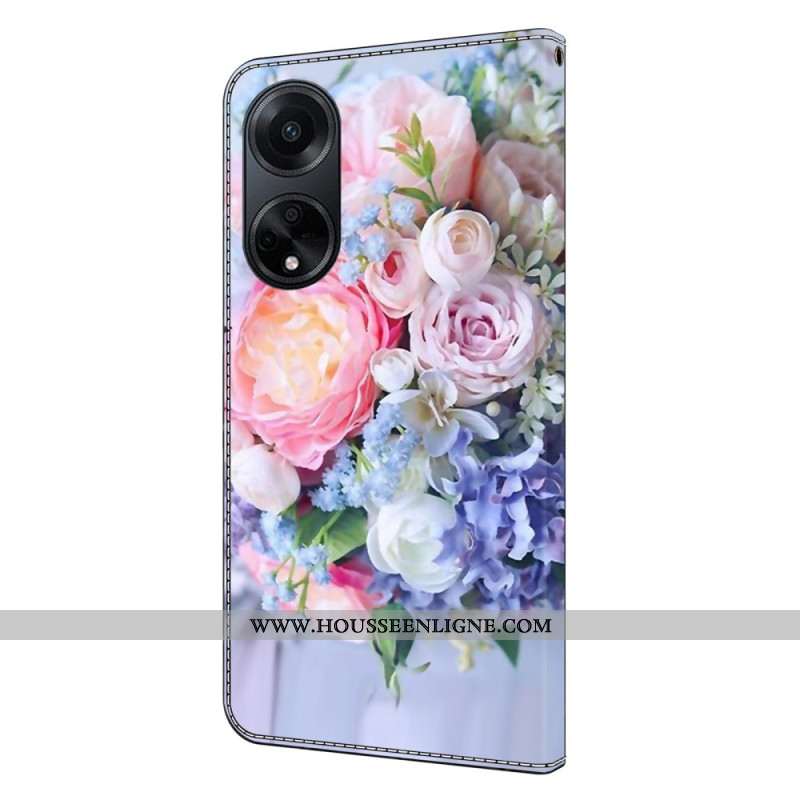 Housse Oppo A98 5G Fleurs Colorées