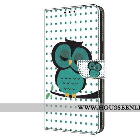 Housse Oppo A98 5G Hibou Endormi