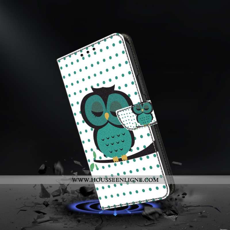 Housse Oppo A98 5G Hibou Endormi