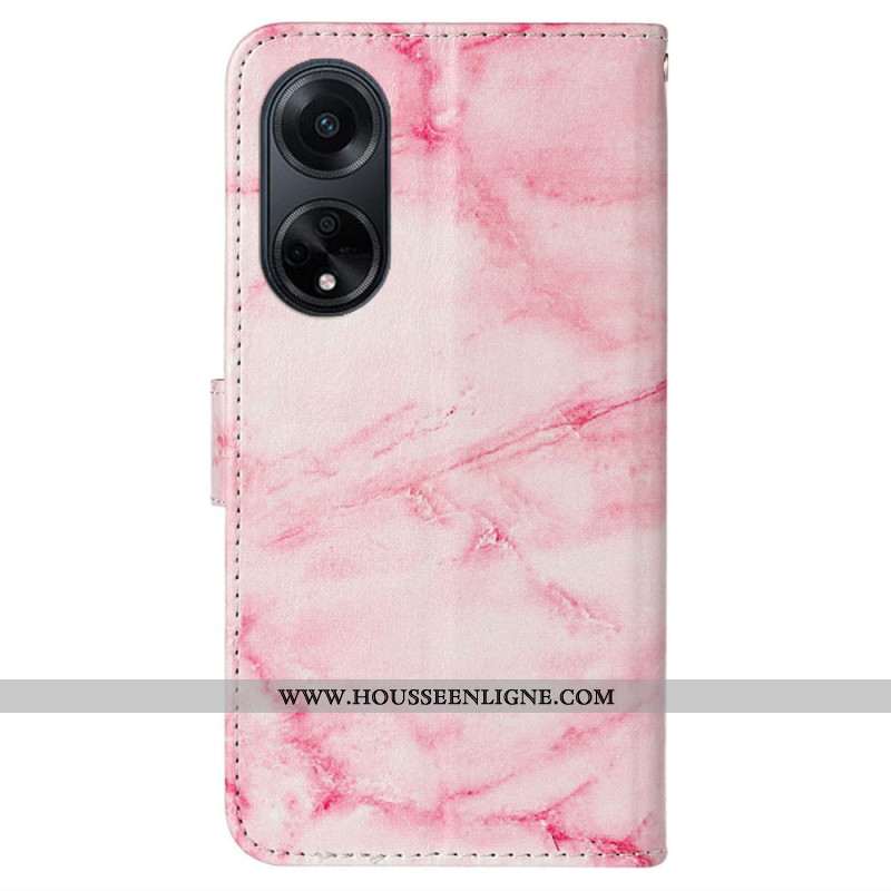 Housse Oppo A98 5G Marbre Rose