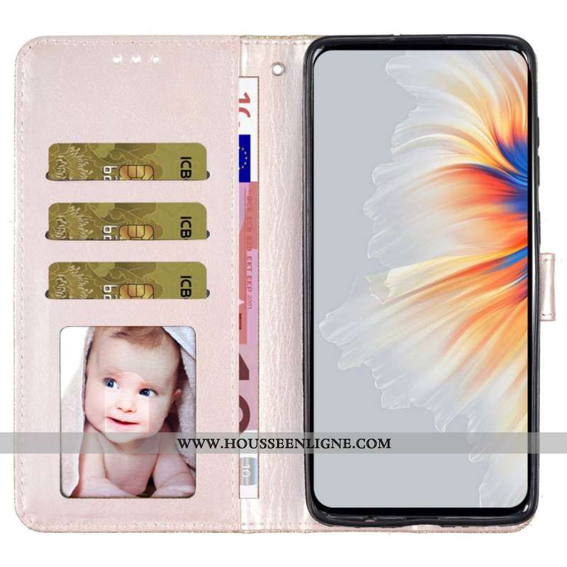 Housse Oppo A98 5G Paillettes à Lanière