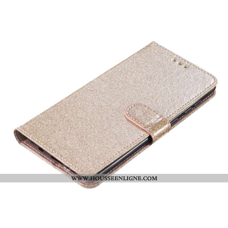 Housse Oppo A98 5G Paillettes à Lanière