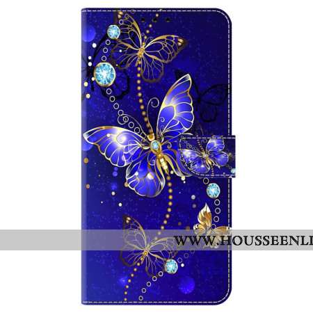 Housse Oppo A98 5G Papillons Diamants