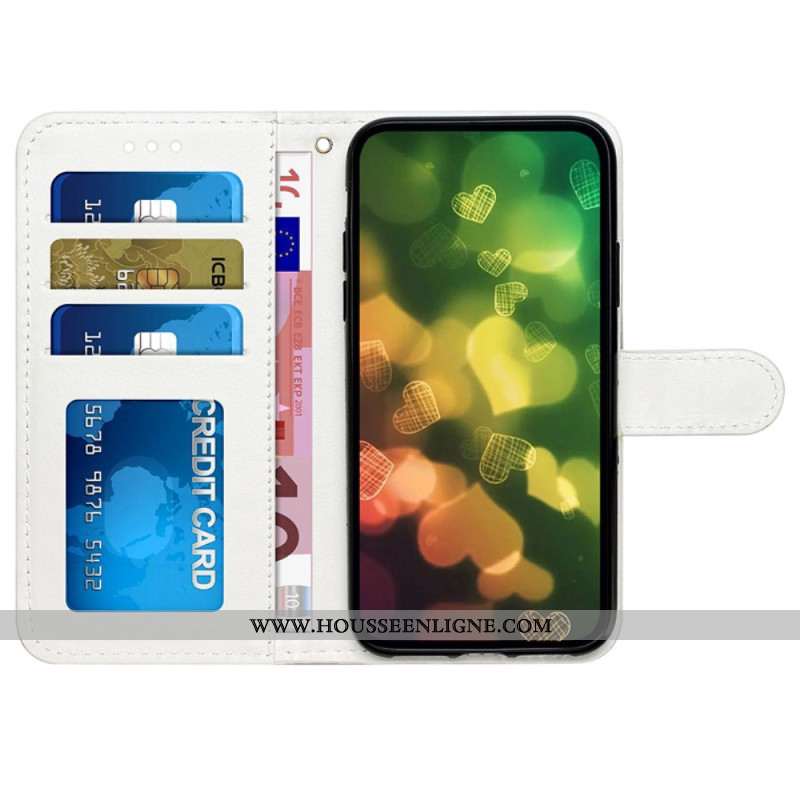 Housse Oppo A98 5G Papillonsà Lanière