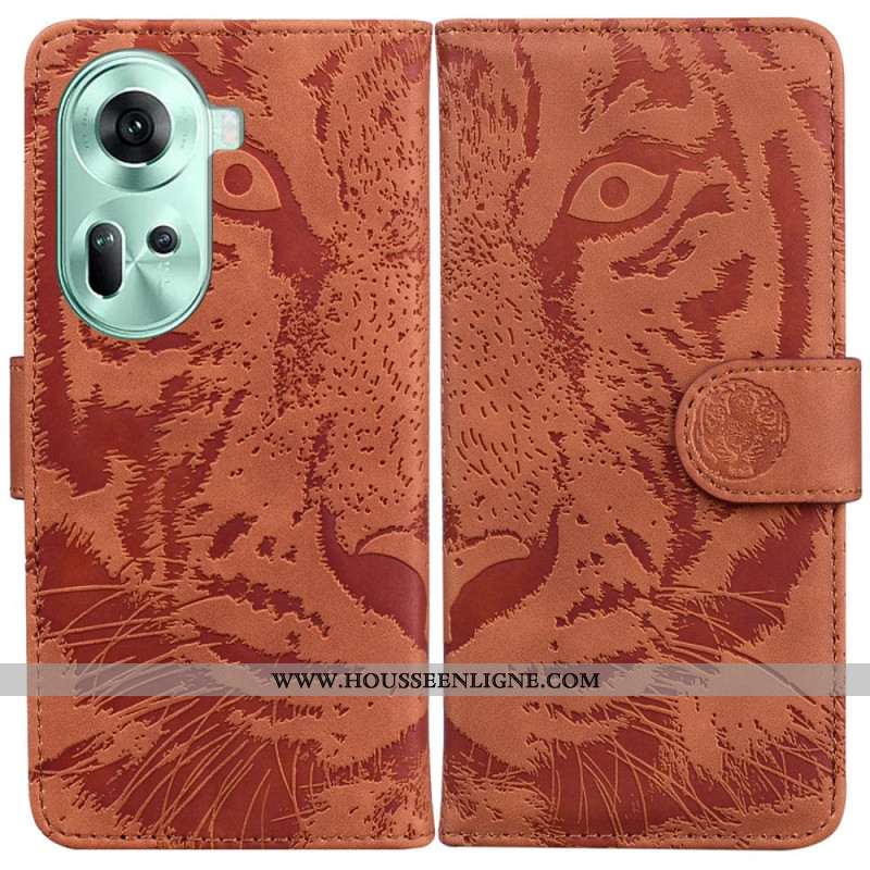 Housse Oppo Reno 11 5G Empreinte Tigre